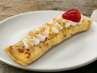 Crêpe vanille-fraise