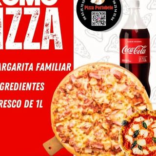 Pizza Portobello + 1L pepsi