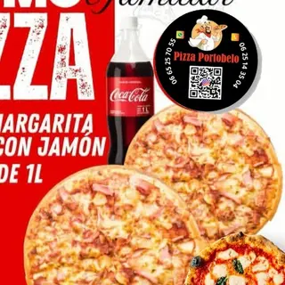 2 Pizza Margarita + 1L pepsi