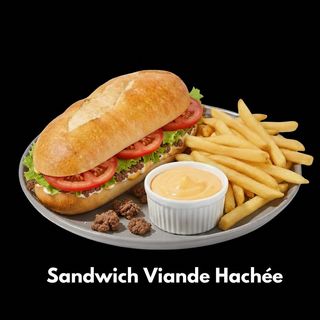 Sandwich viande hachée de poulet 