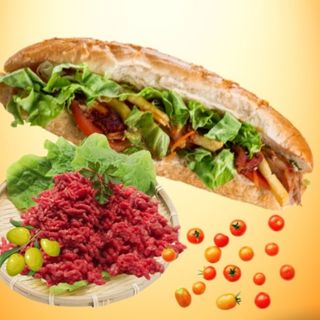 Sandwich viande hachée de poulet 