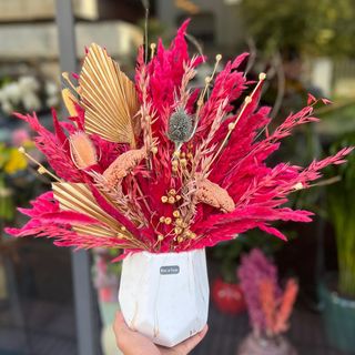 Vase Marble and Pink