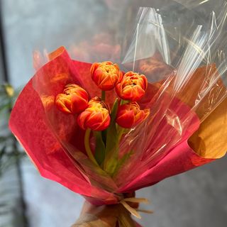 Bouquet 5 Tulipes Oranges