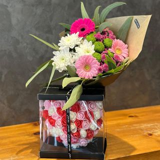 Pack Cœur couleur + Bouquet