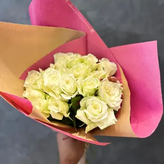 Bouquet 20 Roses Blanches