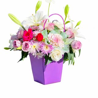 Sac Floral Élégance – Grand Modèle