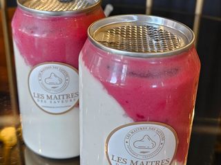 Panacotta-velouté framboise