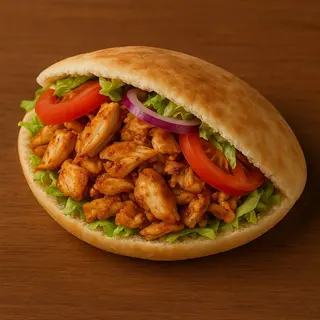 Shawarma pain maison en Menu