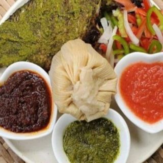 Donkounou au poisson frit