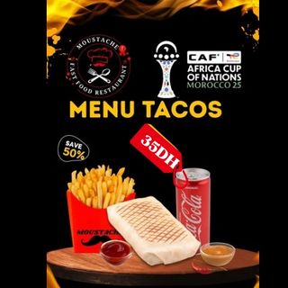 1 Tacos Kefta + 1 Frites + 1 Coca + Sauces