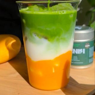 Iced Matcha mango