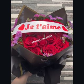 Bouquet personnalisé « Je t’aime »