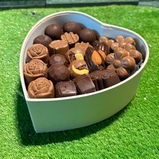 Box coeur 250g chocolat belge 