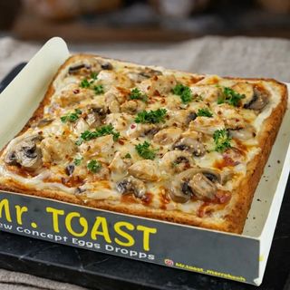 Pizza Toast Poulet Champignons
