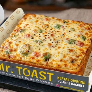 Pizza Toast Viande Hachée Poivrons