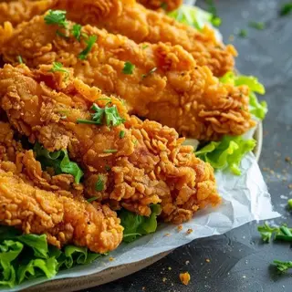 Crispy Fried Chicken avec Frites
