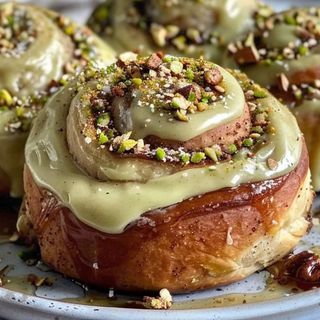 Cinnamon roll pistaccio