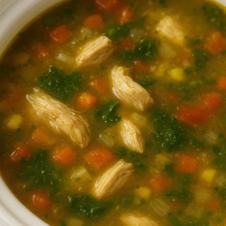 Soupe poulet et legumes 