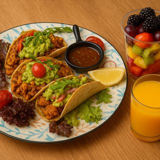 Healthy tacos combo