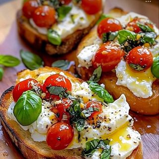Tartine à la burrata