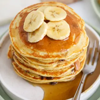 Pancakes banane cacahuète 