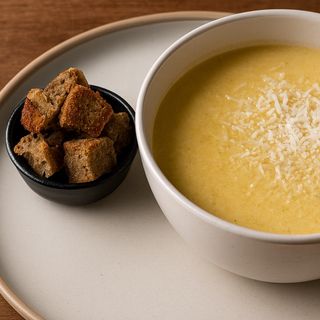 Soupe velouté poulet parmesan 