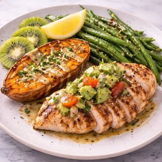 Poulet citronné a la moutarde