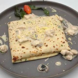 Crêpe poulet champignons
