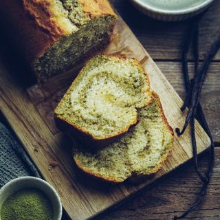 Cake marbré matcha coco