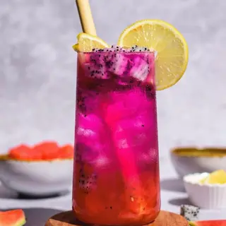 Iced soda Dragon kiwi ice