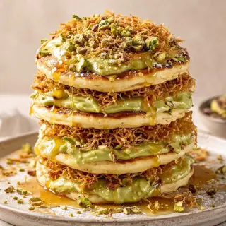 Pancake kunafa amande