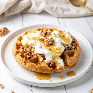 Gaufre Miel Et Noix