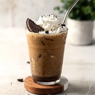 Hot spanish latte White chocolate oreo