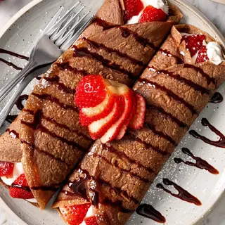 Crêpe brownie kunafa