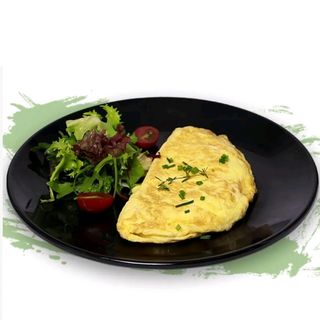 Omelette Fromage ,Persil , à l'ail