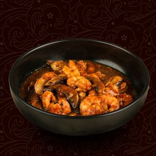 Crevettes Aux Champignons De Paris