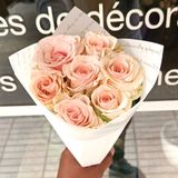 Bouquet de 7 Roses Pastel