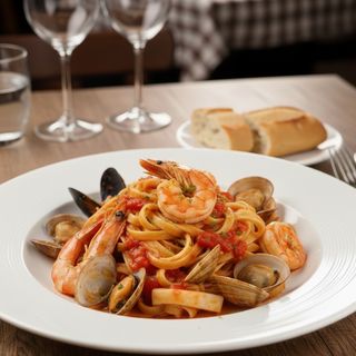 Tagliatelle aux fruits de mer