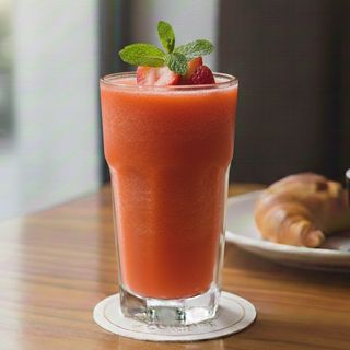 Jus Fraise & Orange Fraîchement Mixé