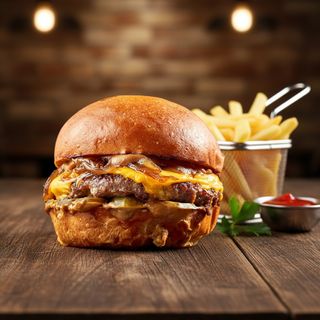 Cheeseburger Classique – Viande Hachée & Cheddar