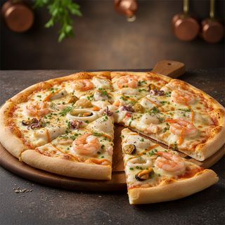 Pizza Fruits de Mer – Cocktail de Fruits de Mer & Fromage