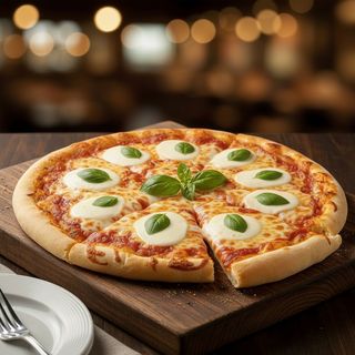Pizza Margherita – Burrata & Mozzarella Classique