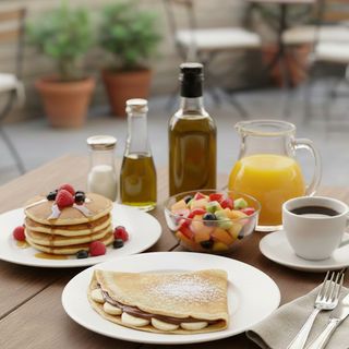 Petit Déjeuner L’Arc – Crêpe, Pancake & Salade de Fruits