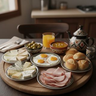 Petit Déjeuner Chamali – Fromages, Œufs & Dinde Fumée