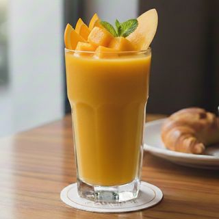 Jus kaki  & Orange Fraîchement Mixé