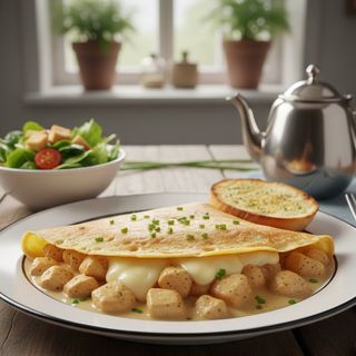 Crêpe Poulet – Salée & Savoureuse