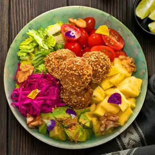 Poke bowl falafel