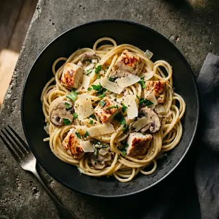 Pâtes Carbonara Poulet
