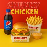 Fried chicken burgers meal