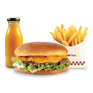 Mini Burger,  Frites, JUS